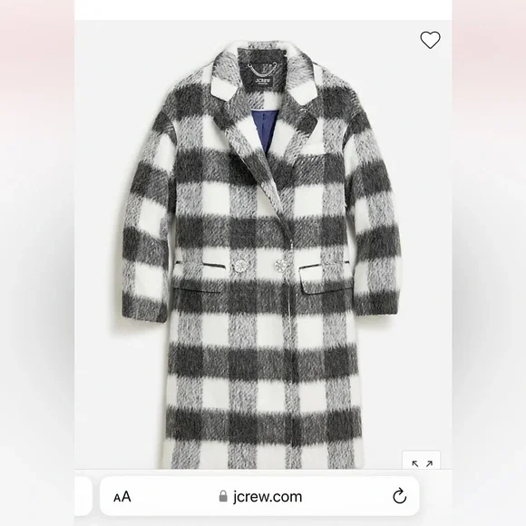 J. Crew Collection Italian Relaxed Brushed Topcoat - Picture 4 of 5